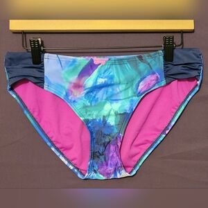 Womens Title nine Blue and Pink Bikini Swim. Size Large